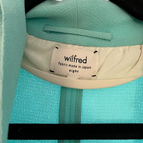 turquoise aritzia wilfred blazer jacket size 8 - Picture 11 of 15